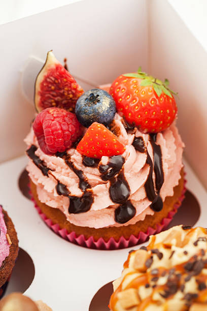istock Delicious cupcake decorated with fresh berries 501482218