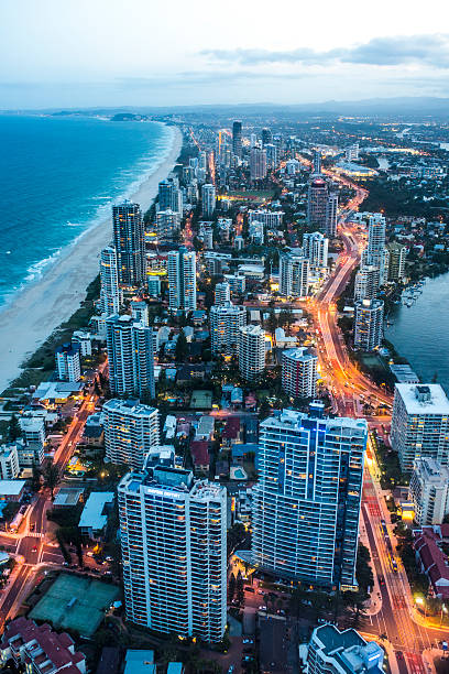 istock Gold Coast City at dusk 501482582