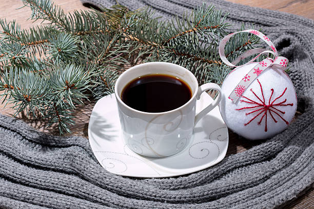 istock cup of coffee and a scarf 501483956