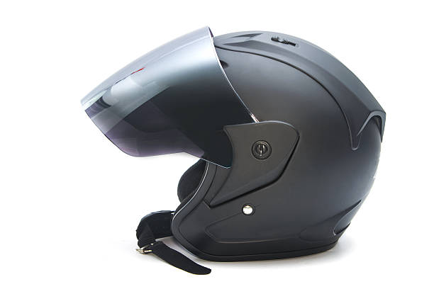 istock black motorcycle helmet isolated 501502658