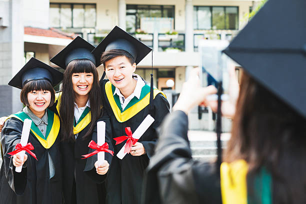 istock Group of successful students on their graduation day 501503082