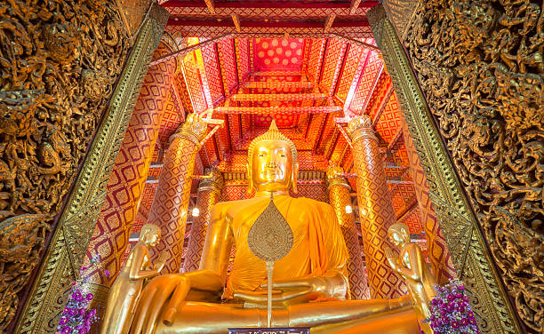 istock Buddha Statue at Wat Phanan Choeng temple, Ayutthaya, Thailand 501503694