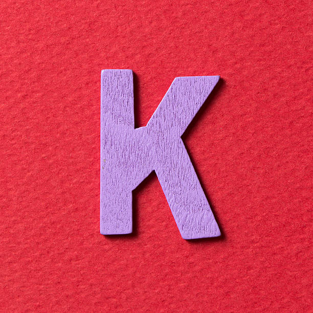 istock Wooden alphabet K in capital letter 501507774