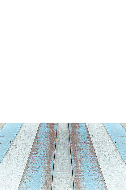 istock Plank wood or table top on isolated background. 501508488