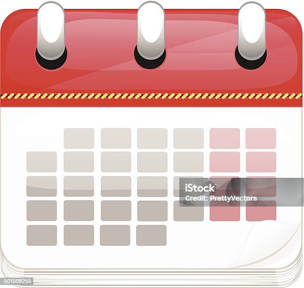 Vector Cartoon Business Calendar Stock Illustration - Download Image Now - Abstract, Backgrounds, Backup