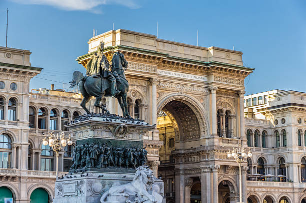 Exit To Gallerie Vittorio Emanuele II In Milan, Italy.