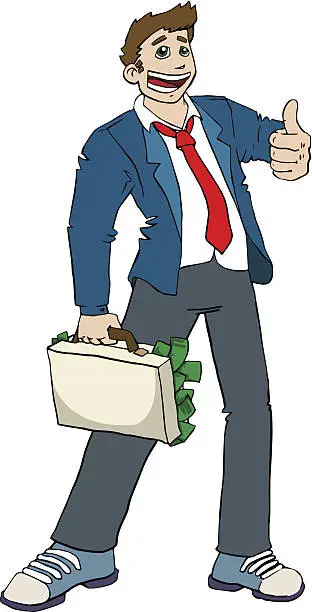 Vector illustration of Businessman