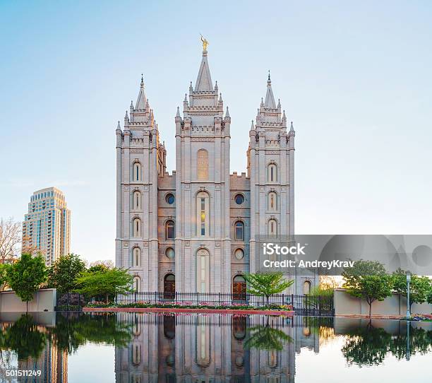 Mormons Temple In Salt Lake City Ut Stock Photo - Download Image Now - Salt Lake City - Utah, Temple - Building, Mormonism