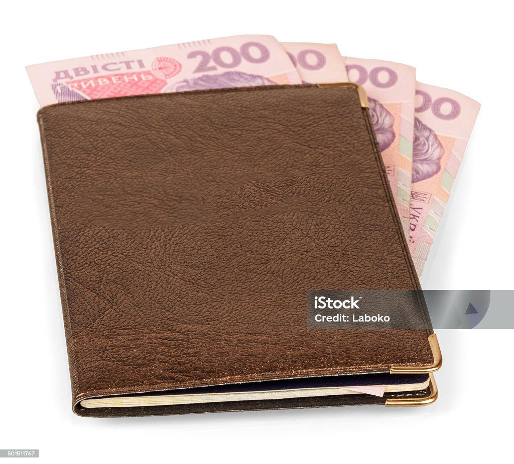 Кошелек с украинской банкноты - Стоковые фото Банковское дело роялти-фри