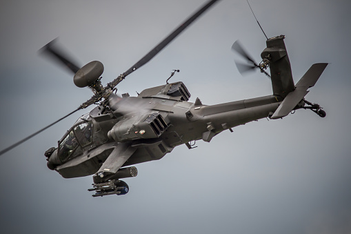 CH-53E Super Stallion (Sikorsky) Helicopter carrying military humvee