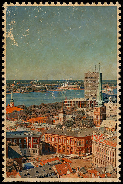 istock Vintage Riga City Stamp 501511886