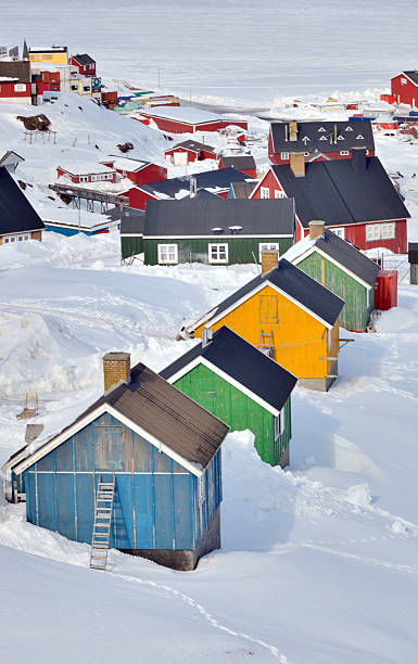 istock colorful houses in Greenland 501512325