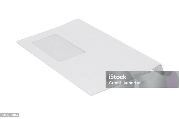 Envelope On White Stock Photo - Download Image Now - Abstract, Blank, Brochure