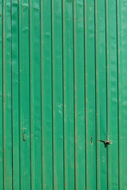 istock Sheet steel green wall 501513379