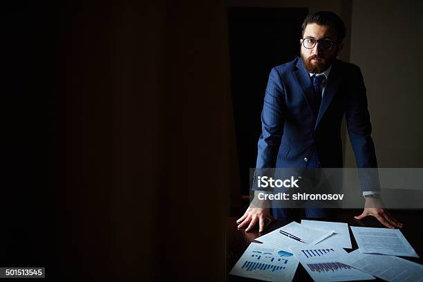 Businessman In Office Stock Photo - Download Image Now - Adult, Adults Only, Beard