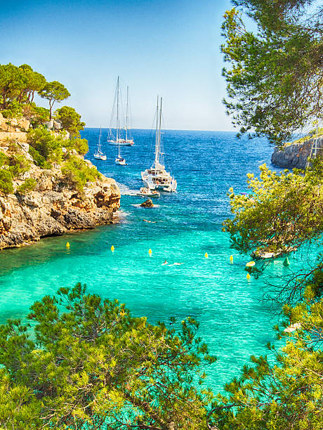 istock Boats and blue sea in Majorca 501515551