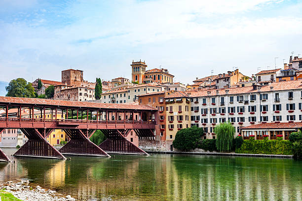 istock facade of houses at river brenta 501516250