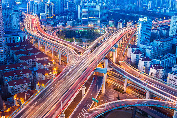 istock beautiful city interchange closeup in shanghai 501516297