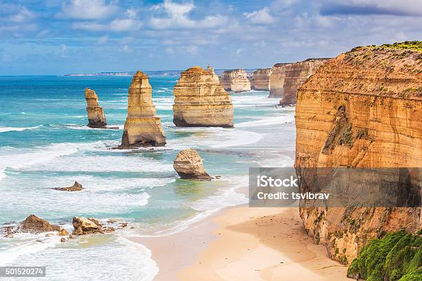 Twelve Apostles Rocks On Great Ocean Road Australia Stock Photo - Download Image Now