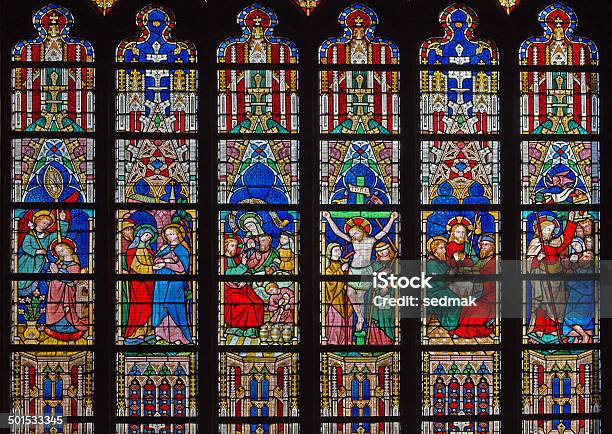 Bruges New Testament Scenes In St Salvators Cathedral Stock Photo - Download Image Now