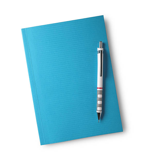 Notebook and pen Notebook and pen blue pen stock pictures, royalty-free photos & images