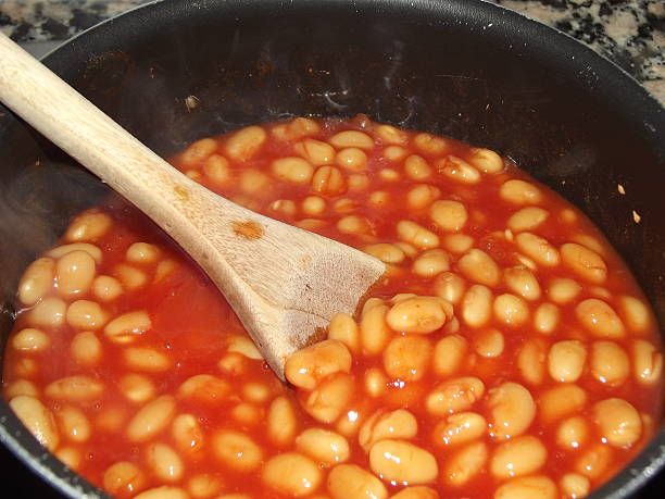 istock Baked Beans Cooking in a Saucepan 501533566