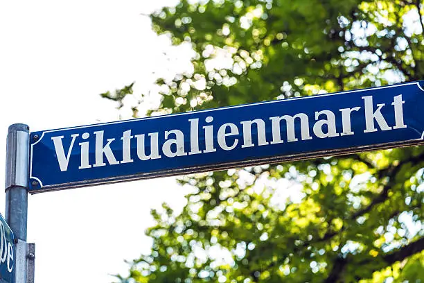 Street Sign Viktualienmarkt in Munich
