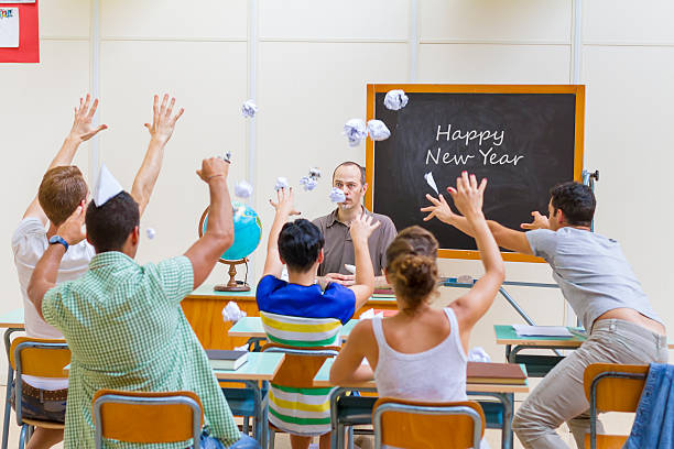 istock Happy new year in classroom 501535996