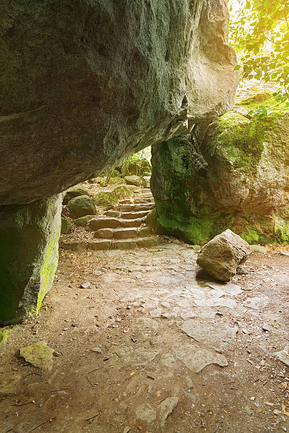 istock out of the stone cave 501537118