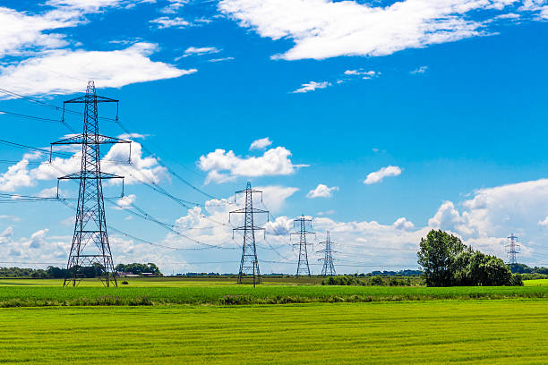 istock Row of Pylons 501537713