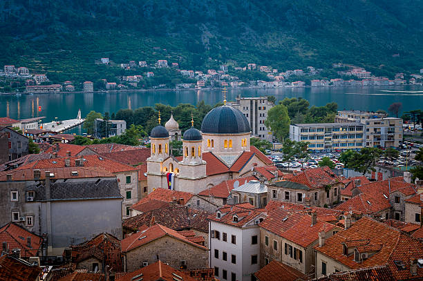 istock Kotor old town ant cathedral night view 501539628