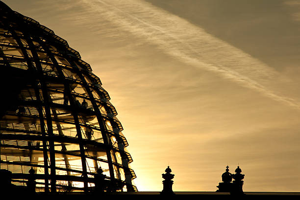 German Parliament dome stock photo