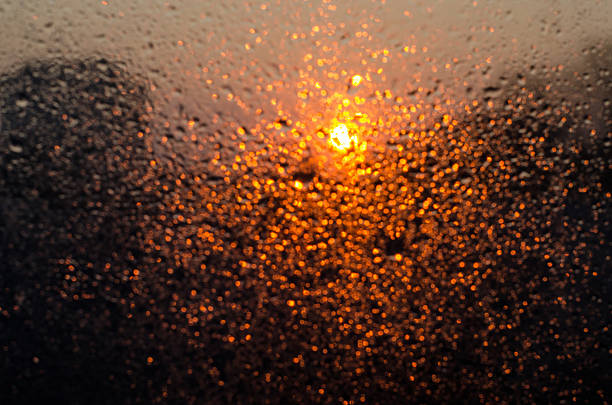 istock Water drops on a window glass after the rain. 501547782