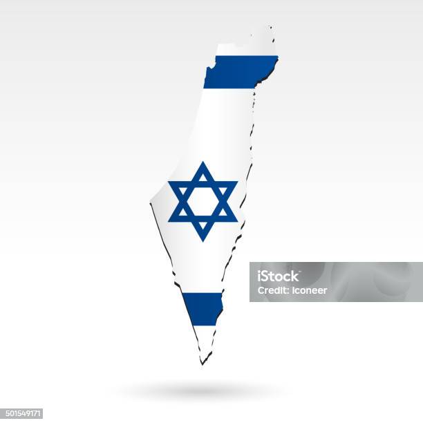 Flaga Mapa Izrael - Stockowe grafiki wektorowe i więcej obrazów Azja Zachodnia - Azja Zachodnia, Biały, Biznes