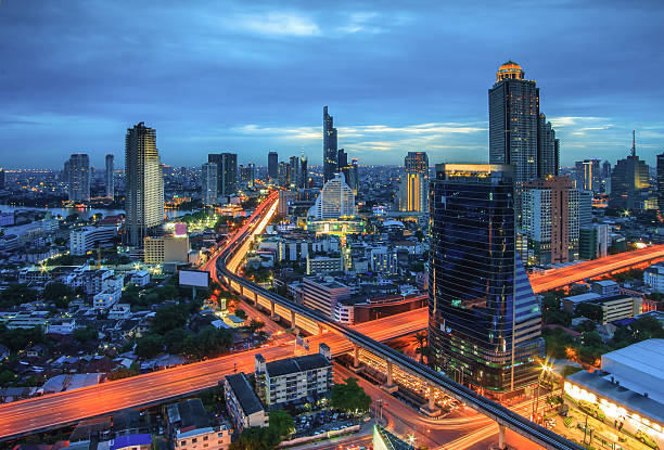 istock Bangkok city night view 501550713