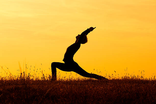 istock Yoga-Virabhadrasana /Warrior pose 501552851