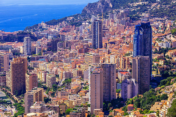 monte-carlo, monaco en été - travel destinations polarizer outdoors luxury photos et images de collection