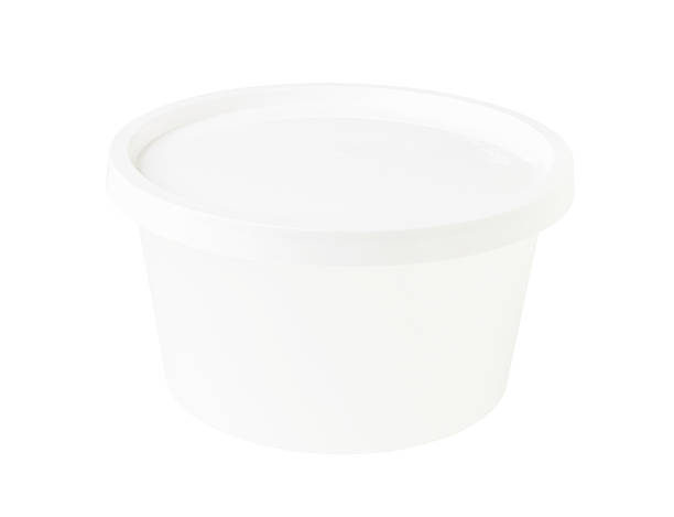 istock White Transparent Bowl White Cap isolated on white background 501570128