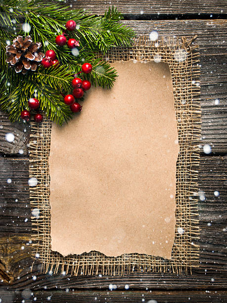 istock blank sheet for New Year's greetings 501570316