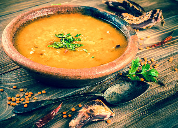 istock Soup of bulgur and lentils 501570481