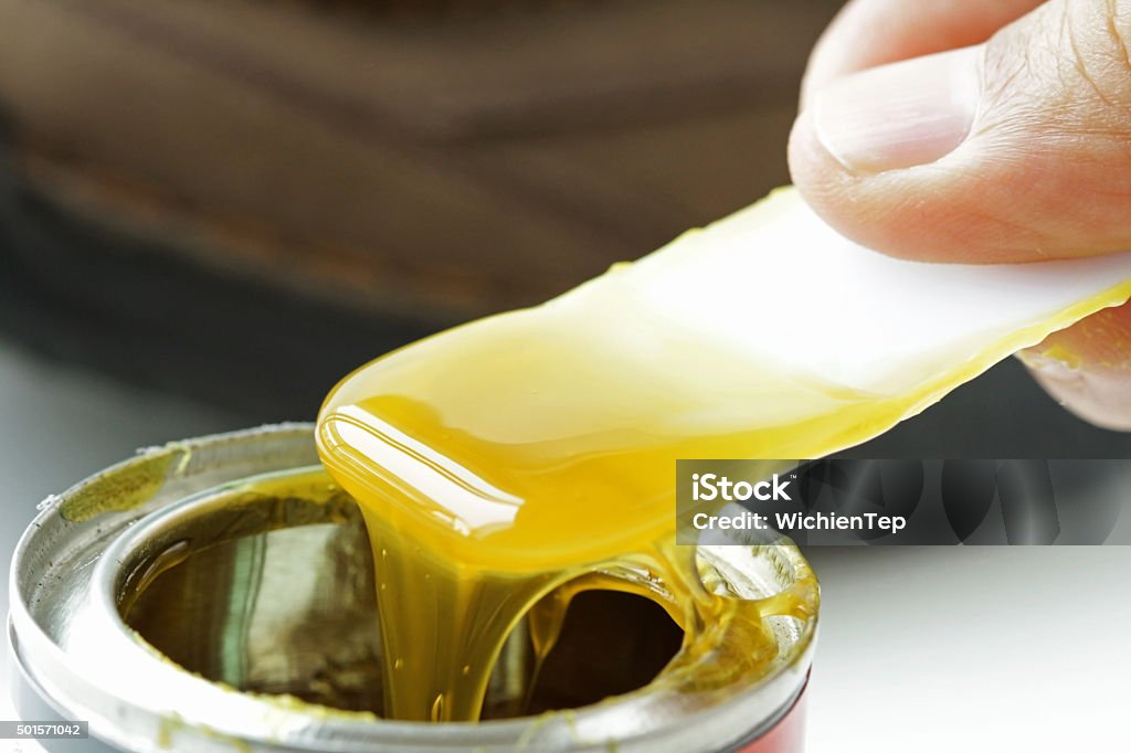 Rubber Adhesive Rubber Adhesive using Glue Stock Photo