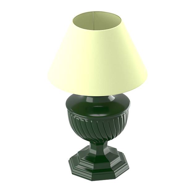 istock Old-style lamp with beige lampshade 501571108