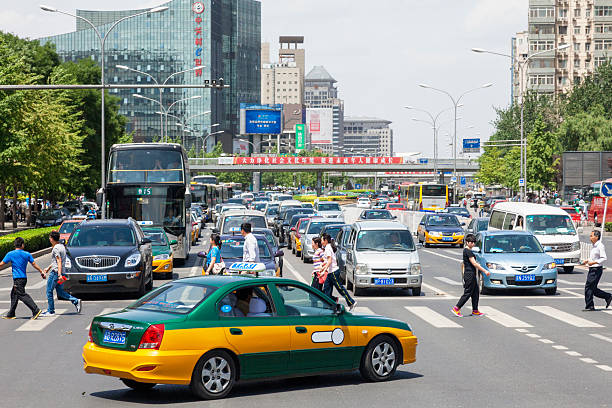 Busy Street Beijing, China