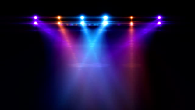 Stage Lights Stock Video - Video Clip Now - Lighting Equipment, Illuminated, Nightclub - iStock