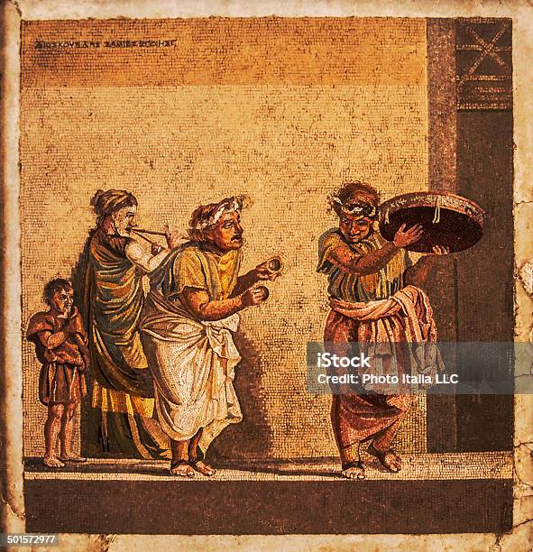 Mosaic Stock Photo - Download Image Now - Pompeii, Mosaic, Naples - Italy