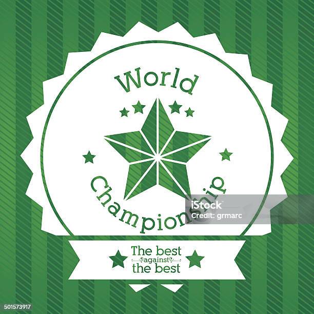 World Championship Stock Illustration - Download Image Now - Activity, Award, Border - Frame