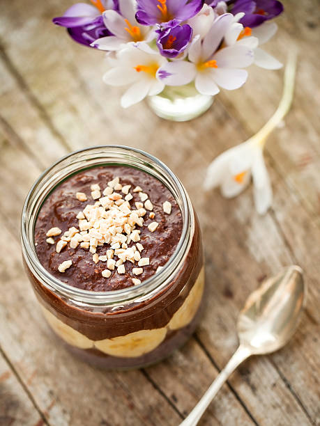 istock cocoa porridge with banana and almonds 501574734