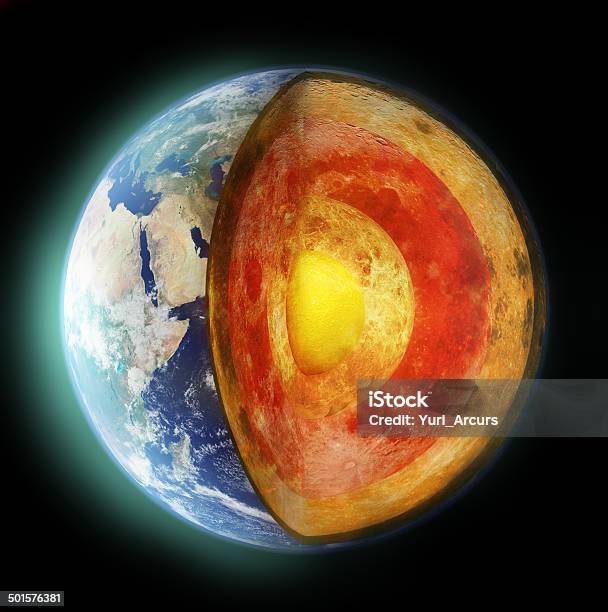 Insight Into The Inner Workings Of Our Planet - Fotografias de stock e mais imagens de Planeta Terra - Planeta Terra, Globo terrestre, Centro da Terra