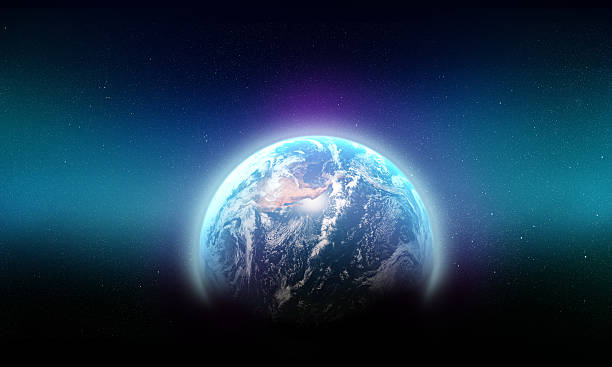 파란색 뷰티 합ㄴ다 은하수 - earth stratosphere space planet 뉴스 사진 이미지