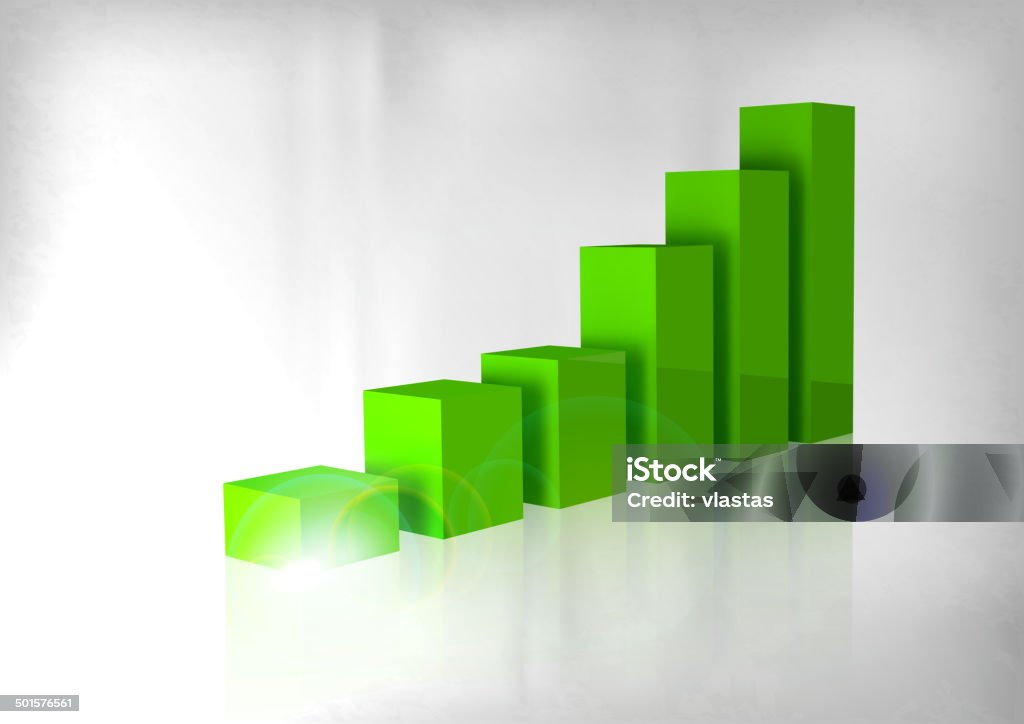 Green Simple Graph Green Graph Stock Illustration - Download Image Now - Graph, Three ...